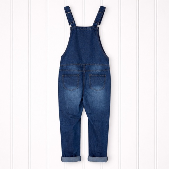 🌟 Distressed Blue Denim Overalls · Women’s Size 10 - Picture 3 of 5